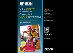 Epson Value Glossy Fotopapier 183 g/m2 - 10x15 cm - 100 vellen