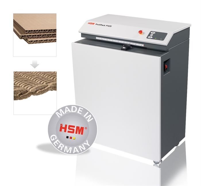 HSM ProfiPack papiervernietiger P425 vloermodel, 400V met adapterkit.