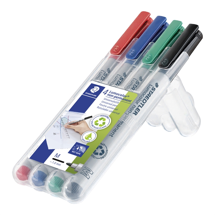 Staedtler Marker Lumocolor Non-P 1,0mm ass (4)
Staedtler Marker Lumocolor Non-P 1,0mm assortiment (4)