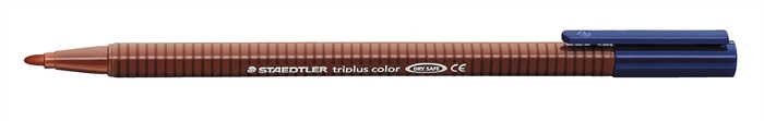 Staedtler Fiberpen Triplus Color 1,0mm in Van Dyck bruin.