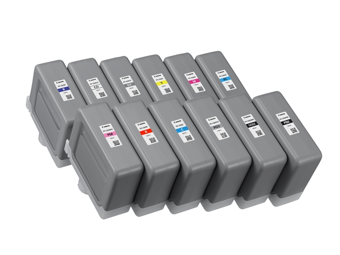 Volledige set inktcartridges voor Canon Pro-2600, 4600 en 6600 - 330 ml