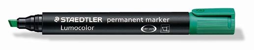 Staedtler Marker Lumocolor Perm schuin 2-5mm groen