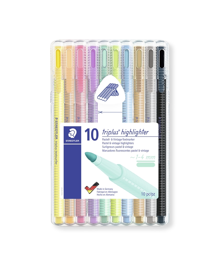 Staedtler Markeerstift Textsurfer Triplus pastel set (10)