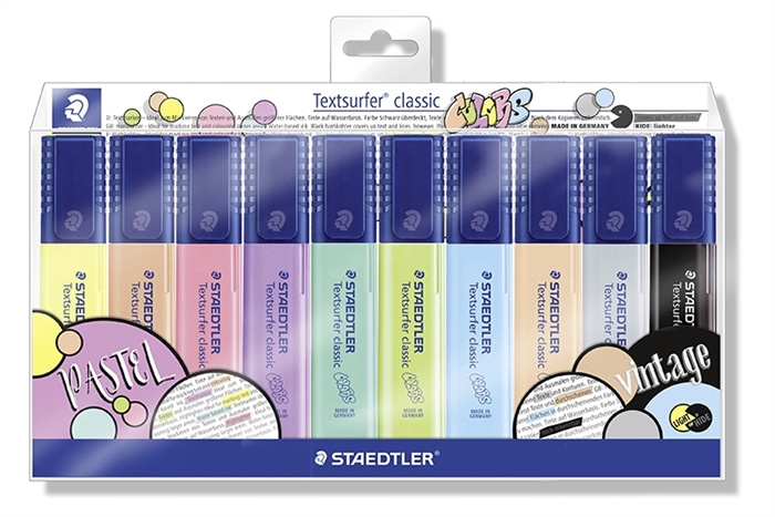 Staedtler Overstregingspen Textsurfer pastel/vintage mix (10)