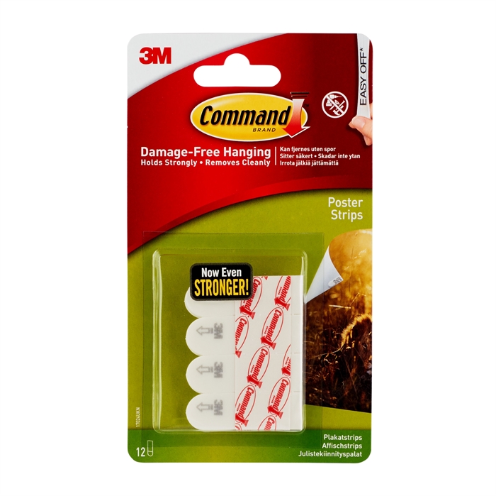 3M Command plakstrips, 12 strips