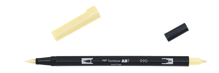 Tombow Marker ABT Dual Brush 990 licht zand