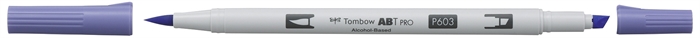 Tombow Marker alcohol ABT PRO Dual Brush 603 wijnblauw