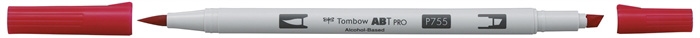 Tombow Marker alcohol ABT PRO Dual Brush 755 robijn rood