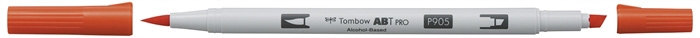 Tombow Marker alcohol ABT PRO Dual Brush 905 rood