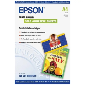 Epson Zelfklevend Fotopapier - A4 - 10 vellen