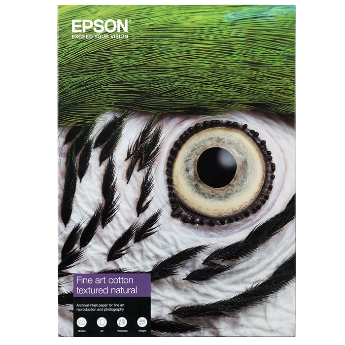 Epson Fine Art Cotton Textured Natural II 300 g/m², A2 25 vellen