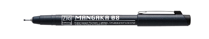ZIG Mangaka Fineliner 08 Zwart
