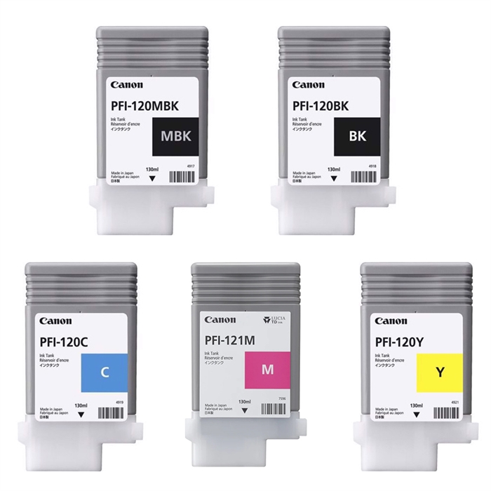 Volledige set inktpatronen voor Canon TM-255, TM-350 en TM-355 - 130 ml