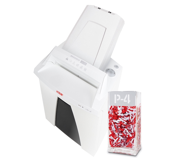 HSM Securio shredder AF350 AutoFeed P4 4,5x30 confetti.