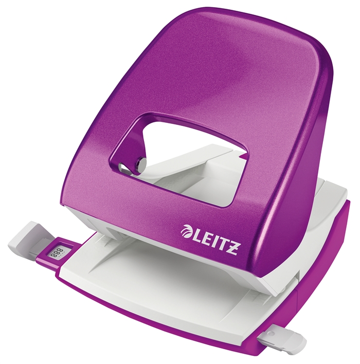 Leitz Perforator 5008 WOW 2-gaats tot 30 velletjes paars