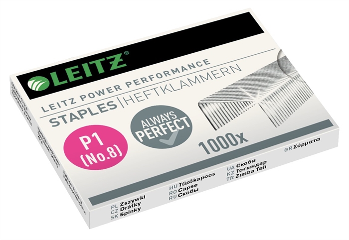 Leitz Nietjes Nr. 8 P1 voor 15 vellen (1000 stuks)