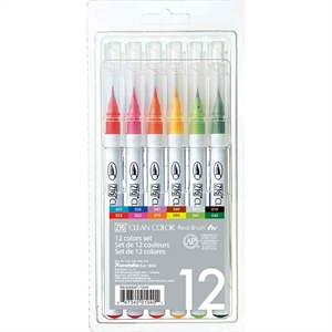 ZIG Clean Color Penseel Pen Set met 12