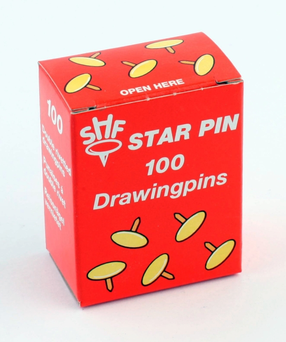 Svenska Häftstift Tegnestifter Star Pin blanco staal (100)