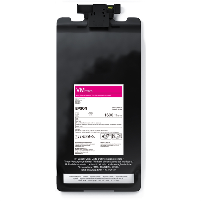 Epson Vivid Magenta T56F3 - 1600 ml inkt zak