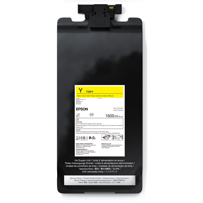 Epson Yellow T56F4 - 1600 ml inkt zak