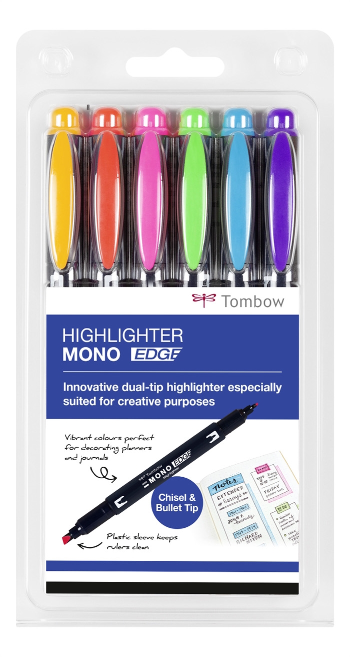 Tombow Overstregningspen MONO edge set assorti (6)