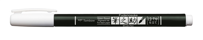 Tombow Marker Fudenosuke zachte pastel wit