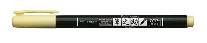 Tombow Marker Fudenosuke zacht pastelgeel