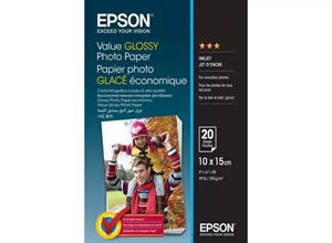 Epson Value Glossy Fotopapier 183 g/m2 - 10x15cm - 20 vellen