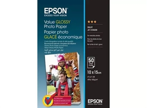 Epson Value Glossy Fotopapier 183 g/m2 - 10x15cm - 50 vellen