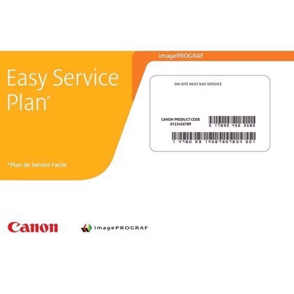 Canon Easy Service Plan 5 jaar oud on-site service volgende dag naar IMAGEPROGRAF 44" PIGMENT 12 KLEUR