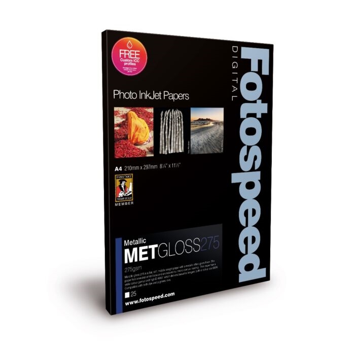 Fotospeed Metallic Gloss 275 g/m² - A2, 25 vellen.