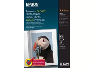 Epson Premium Glanzend Fotopapier 255 g/m² - A4 - 20 vellen