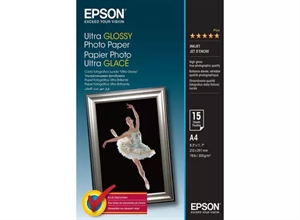 Epson Ultra Glossy Fotopapier 300 g/m² - A4 - 15 vellen