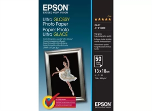 Epson Ultra Glossy Fotopapier 300 g/m² - 13x18cm - 50 vellen