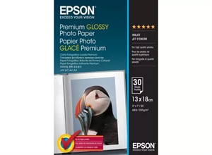 Epson Premium Glanzend Fotopapier 255 g/m², 130 x 180 mm, 255g/m², 30 vellen