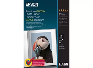 Epson Premium Glanzend Fotopapier 255 g/m² - A4 - 15 vellen