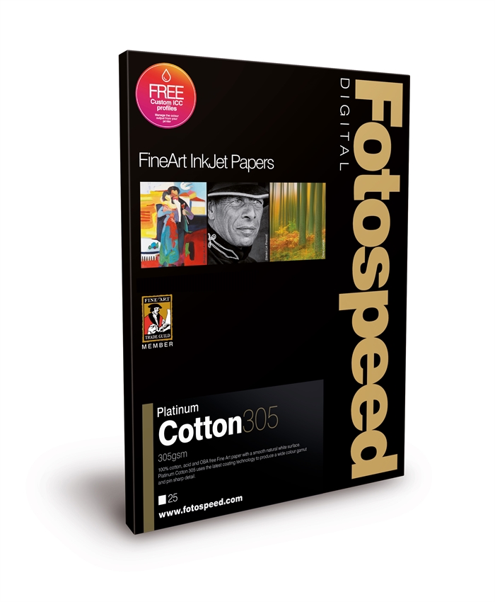 Fotospeed Platinum Cotton 305 g/m² - A3, 25 vellen