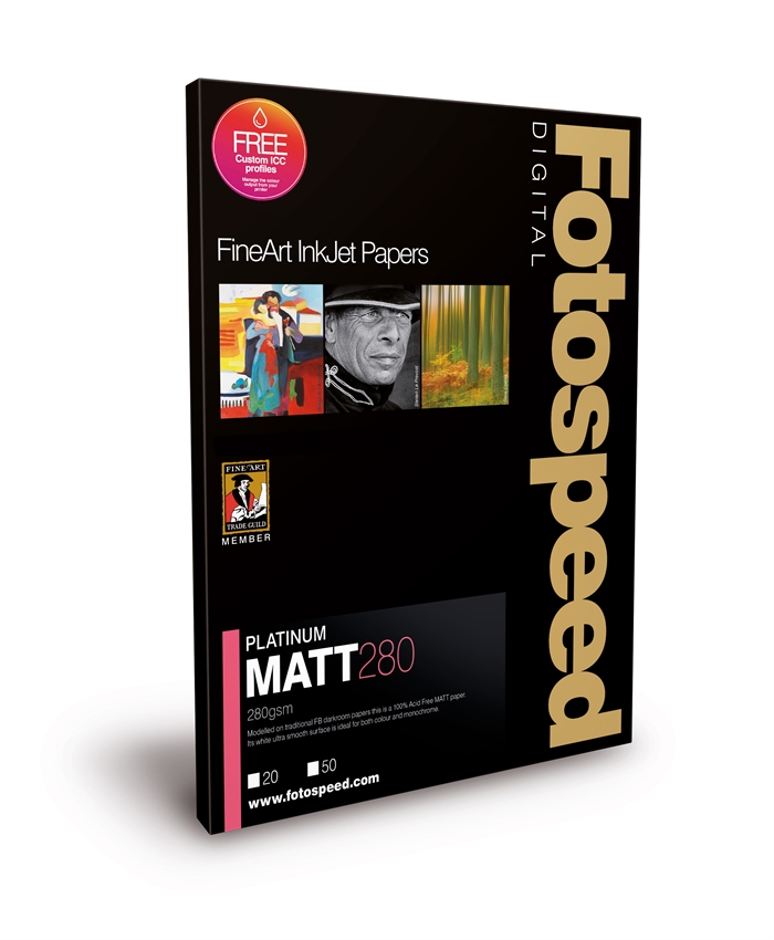 Fotospeed Platinum Matt 280 g/m² - A4, 25 vellen