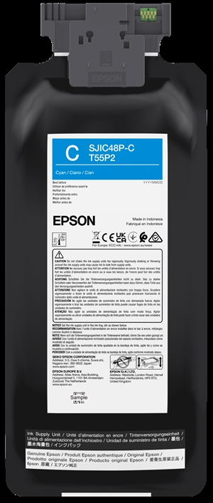 Epson cyaan inktcartridge voor Epson ColorWorks C8000